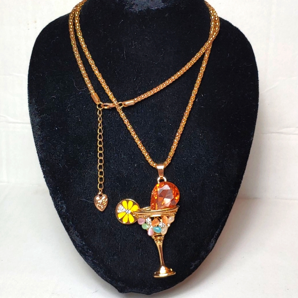 Betsy Johnson Martini necklace